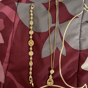 Givenchy Wingate Crystal Pendant Necklace